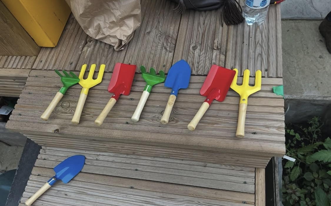 Children exploring plants at Green Arena Gardening Club