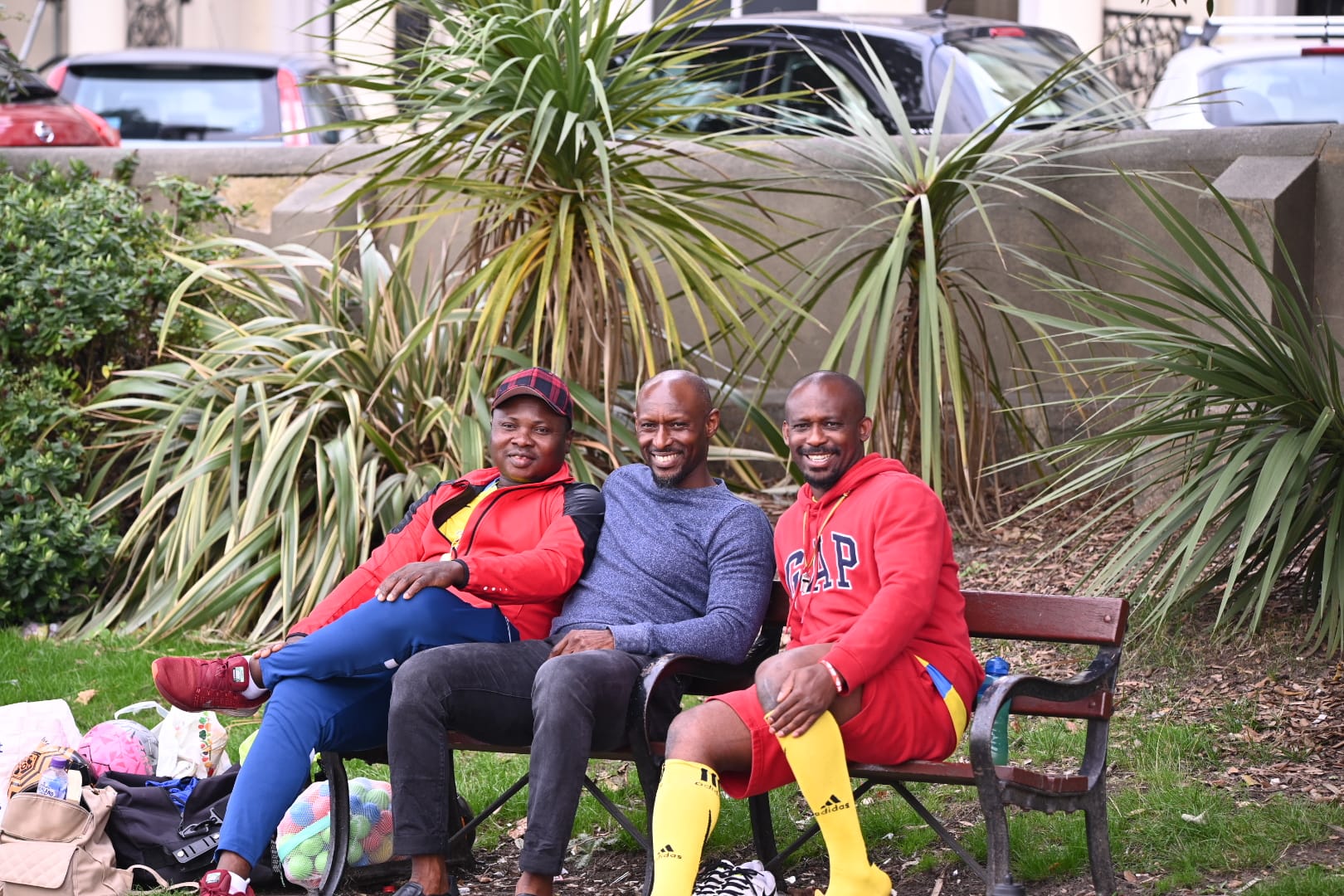 Children of all abilities playing football together